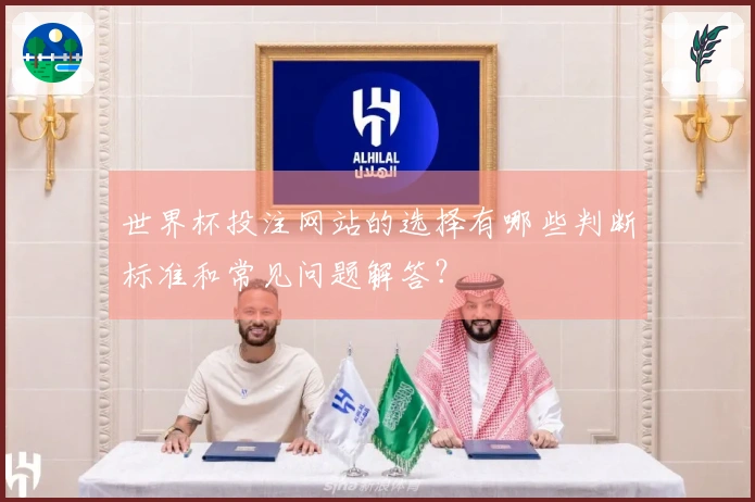 世界杯投注网站的选择有哪些判断标准和常见问题解答？
